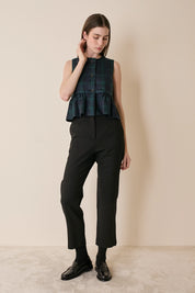 Comfort wool tapered trousers