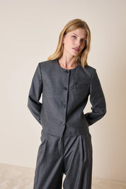 Giacca in lana e seta