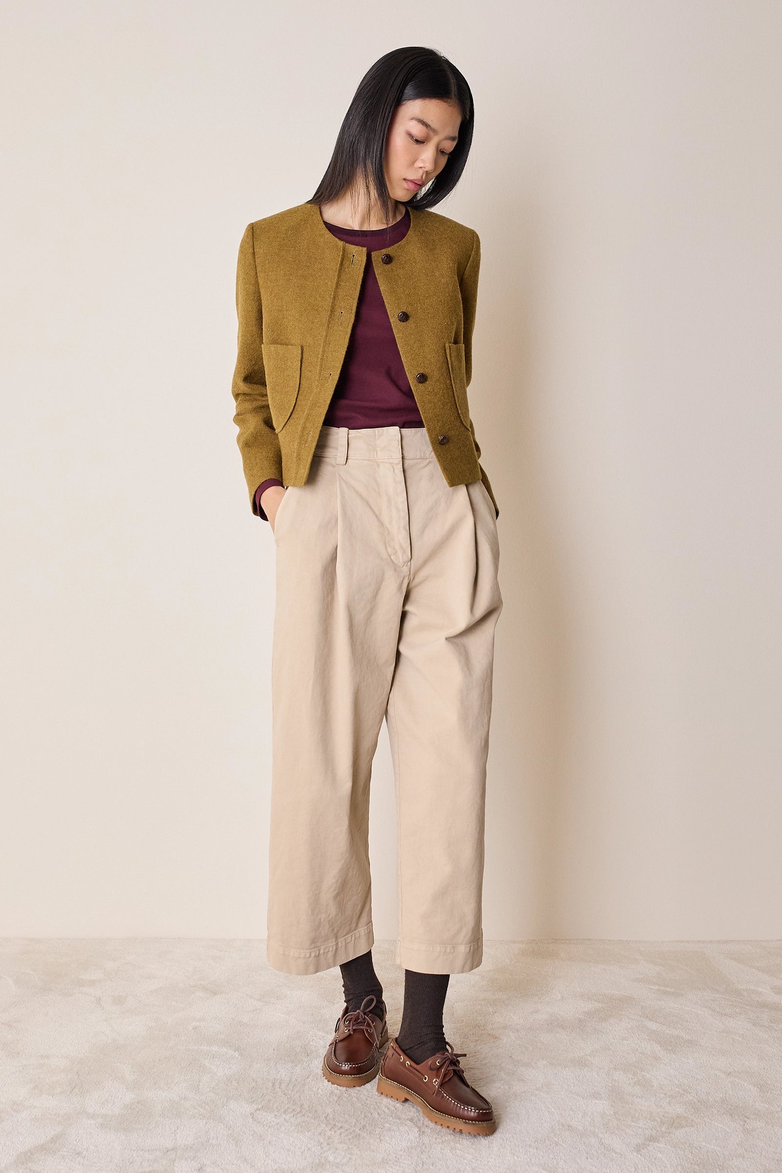 Giacca paricollo con taschini