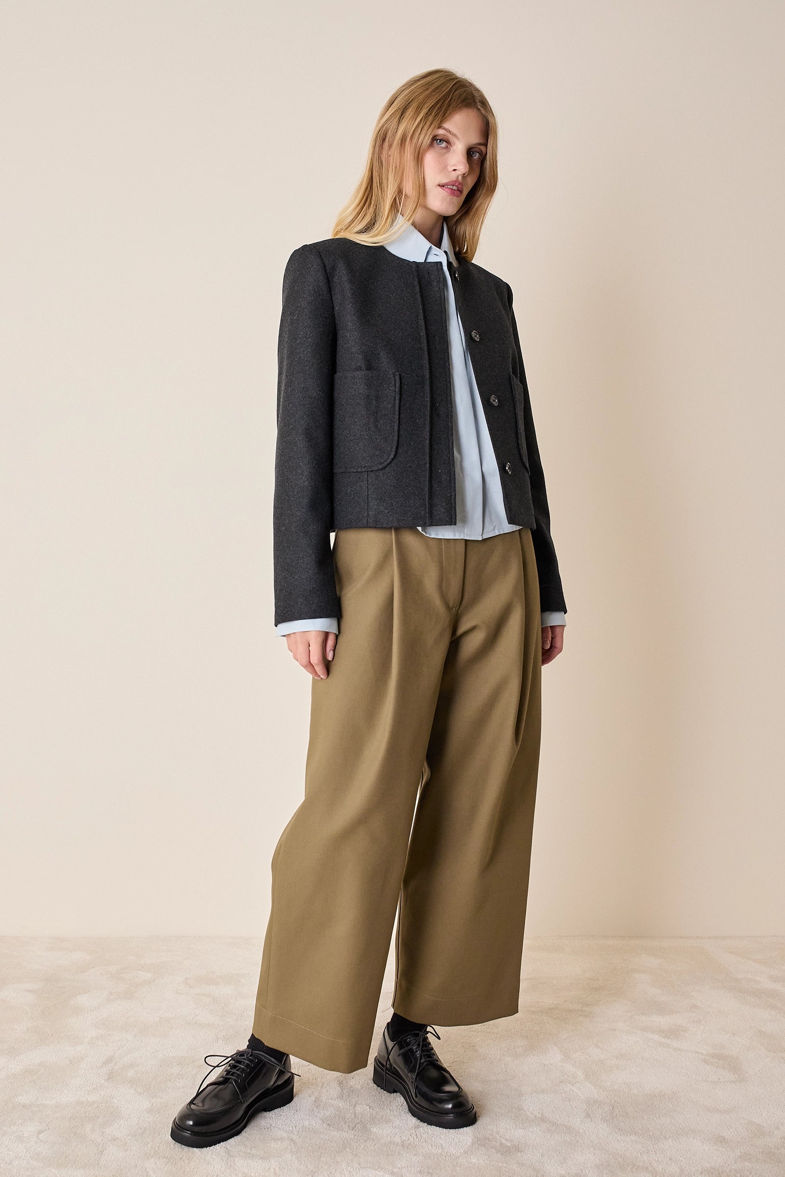 Giacca paricollo in cashmere