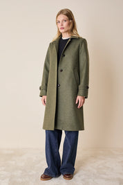 Cappotto stile loden in lana vergine