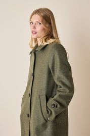 Cappotto stile loden in lana vergine