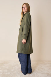 Cappotto stile loden in lana vergine