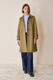 Cappotto stile loden in lana e cashmere