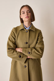 Cappotto stile loden in lana e cashmere