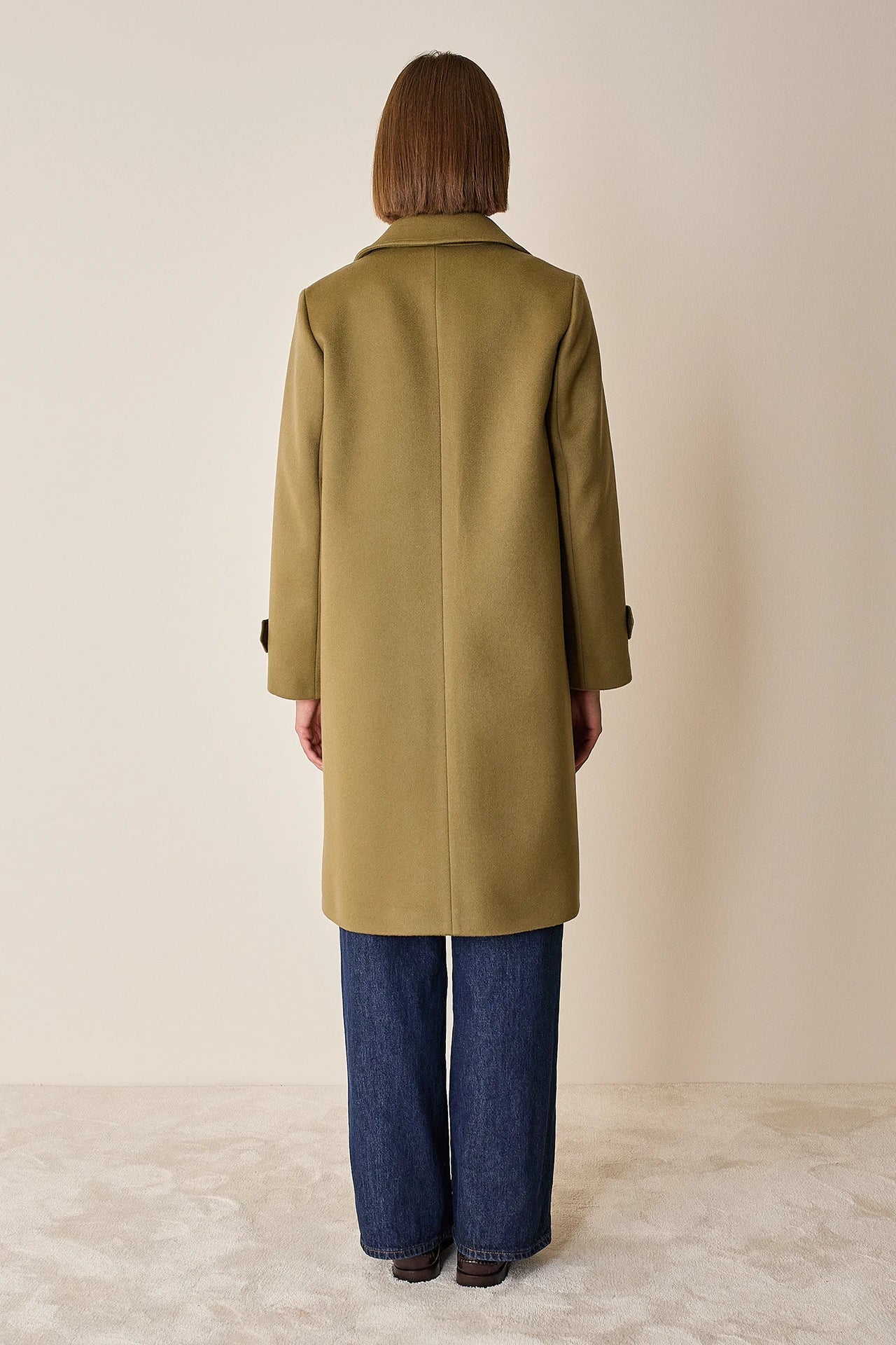 Cappotto stile loden in lana e cashmere