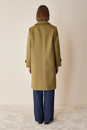 Cappotto stile loden in lana e cashmere