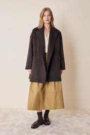 Cappotto doppiopetto in cashmere