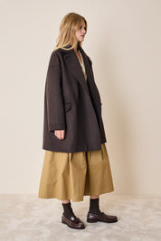 Cappotto doppiopetto in cashmere