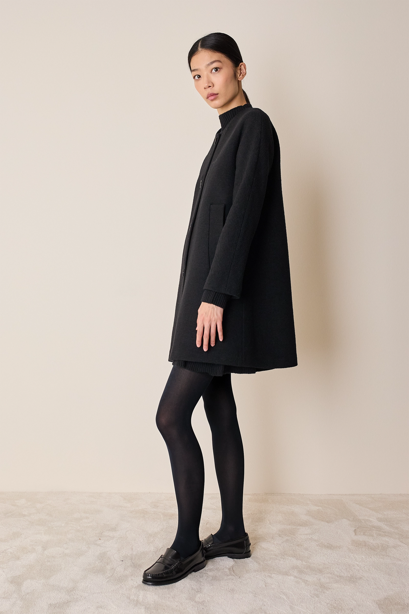 Cappotto paricollo in lana