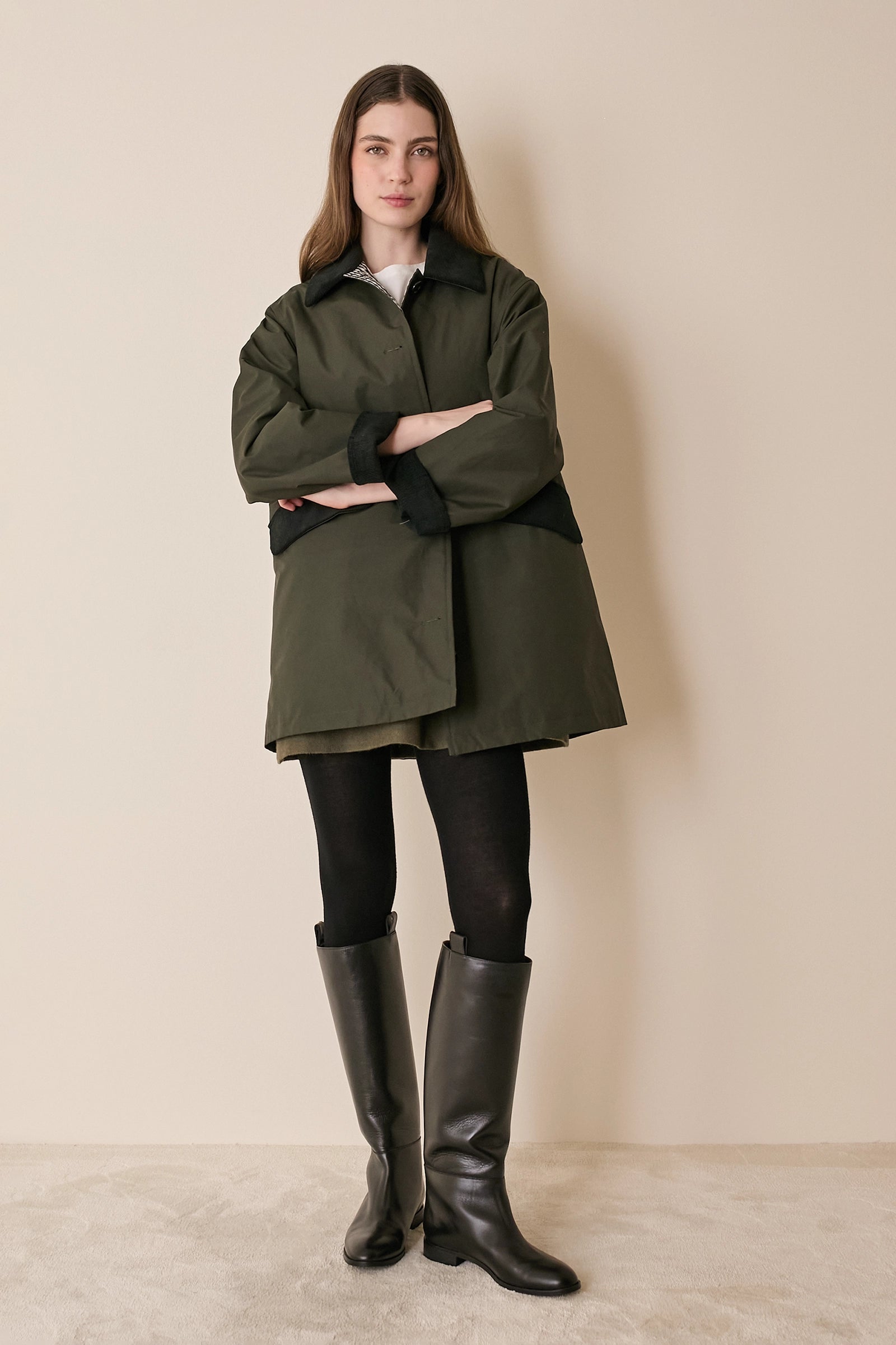 Giacca imbottita in cotone resinato