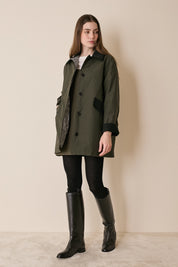 Giacca imbottita in cotone resinato