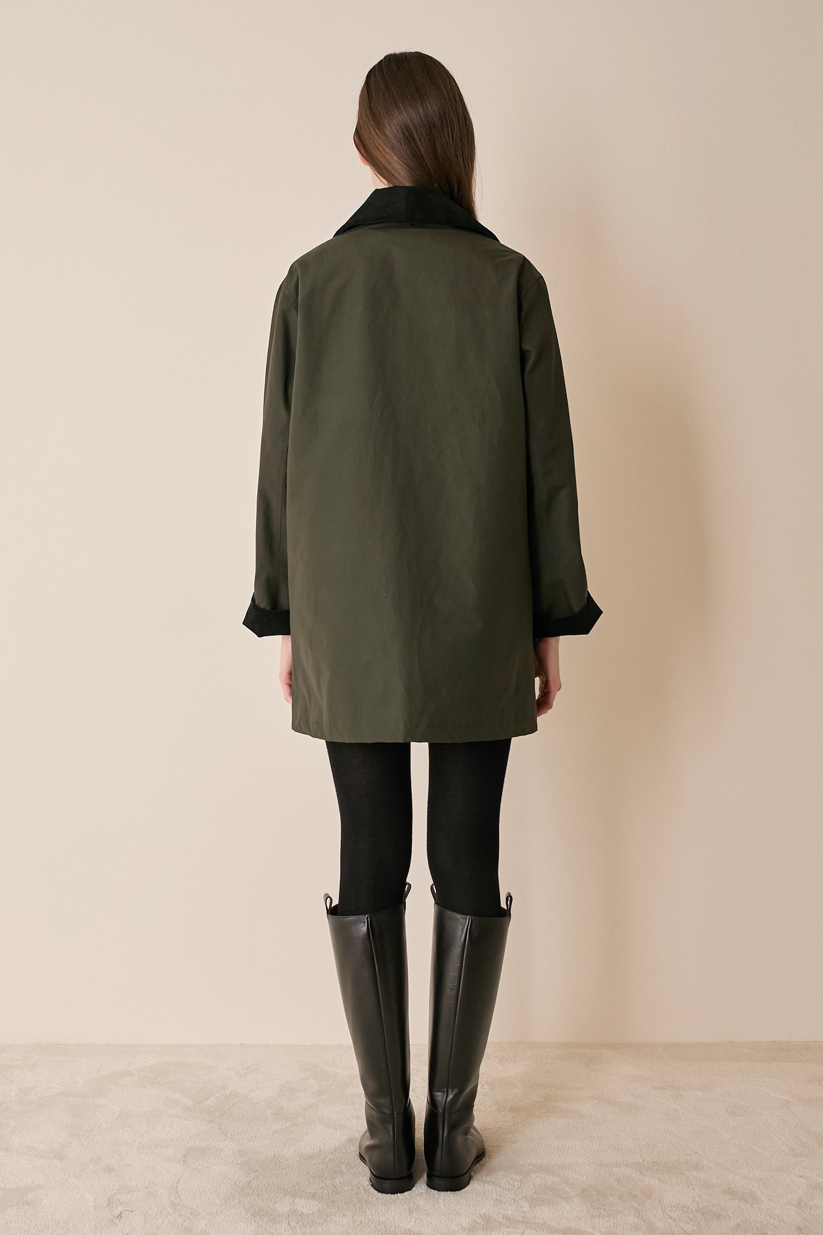 Giacca imbottita in cotone resinato