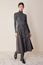 Gonna lunga con bottoni