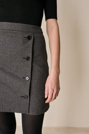 Gonna con abbottonatura laterale