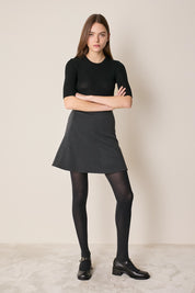 Gonna in jersey di lana