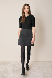 Gonna in jersey di lana