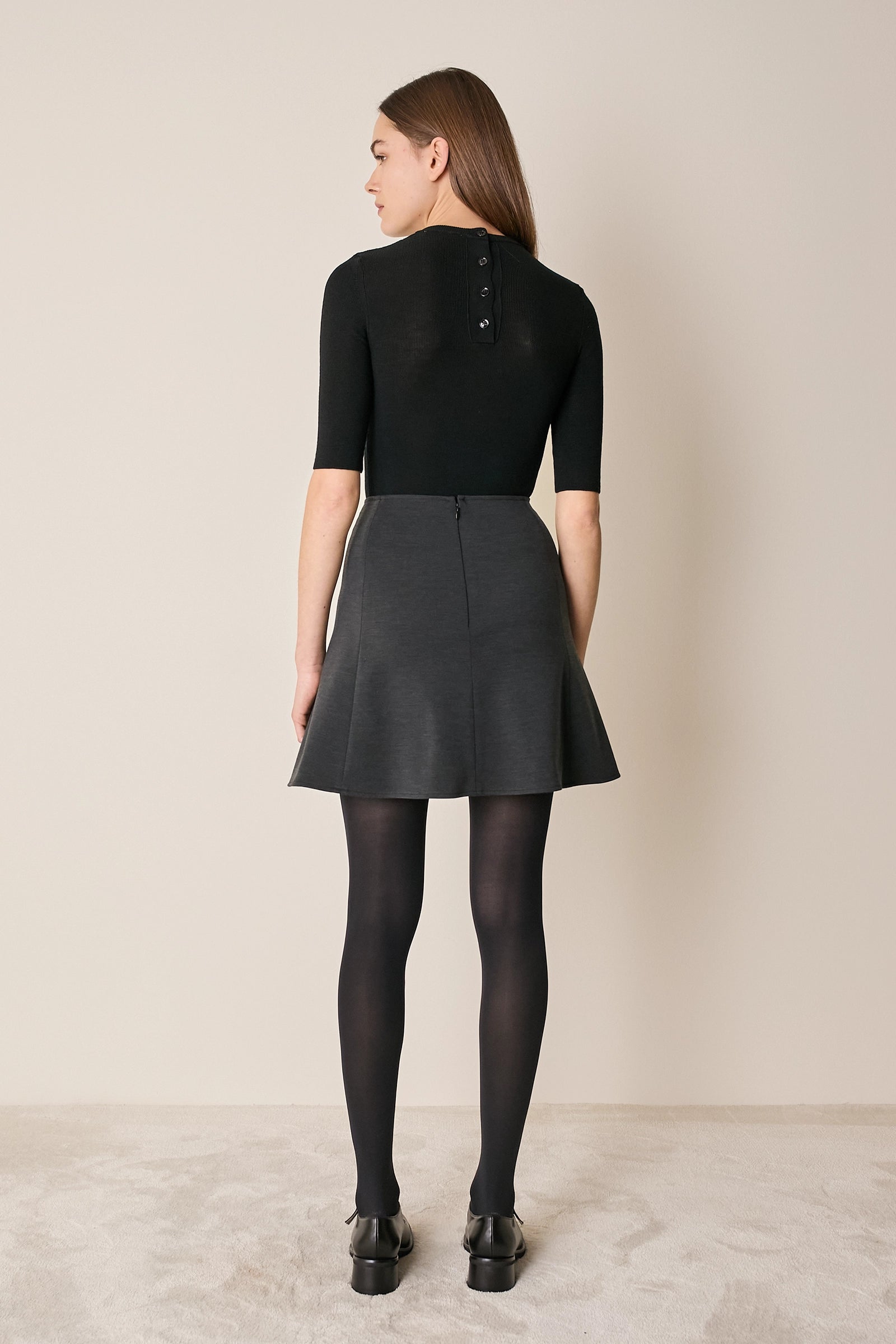 Gonna in jersey di lana