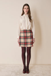 Gonna scozzese in lana vergine