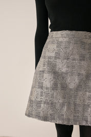 Gonna in lana e lurex