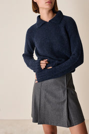 Box pleat skirt