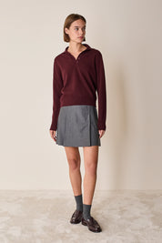 Box pleat skirt