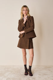 Box pleat skirt