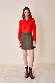 Box pleat skirt