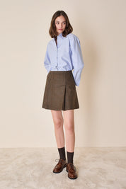 Box pleat skirt