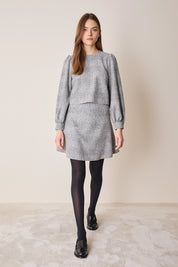 Virgin wool tartan skirt