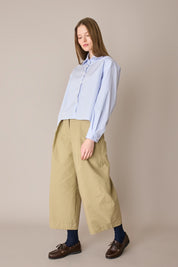 Camicia boxy con colletto volant