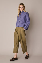 Camicia boxy in cotone