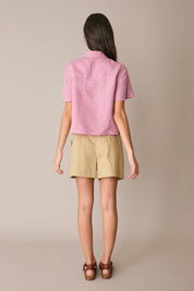 Embroidered chicken polo shirt
