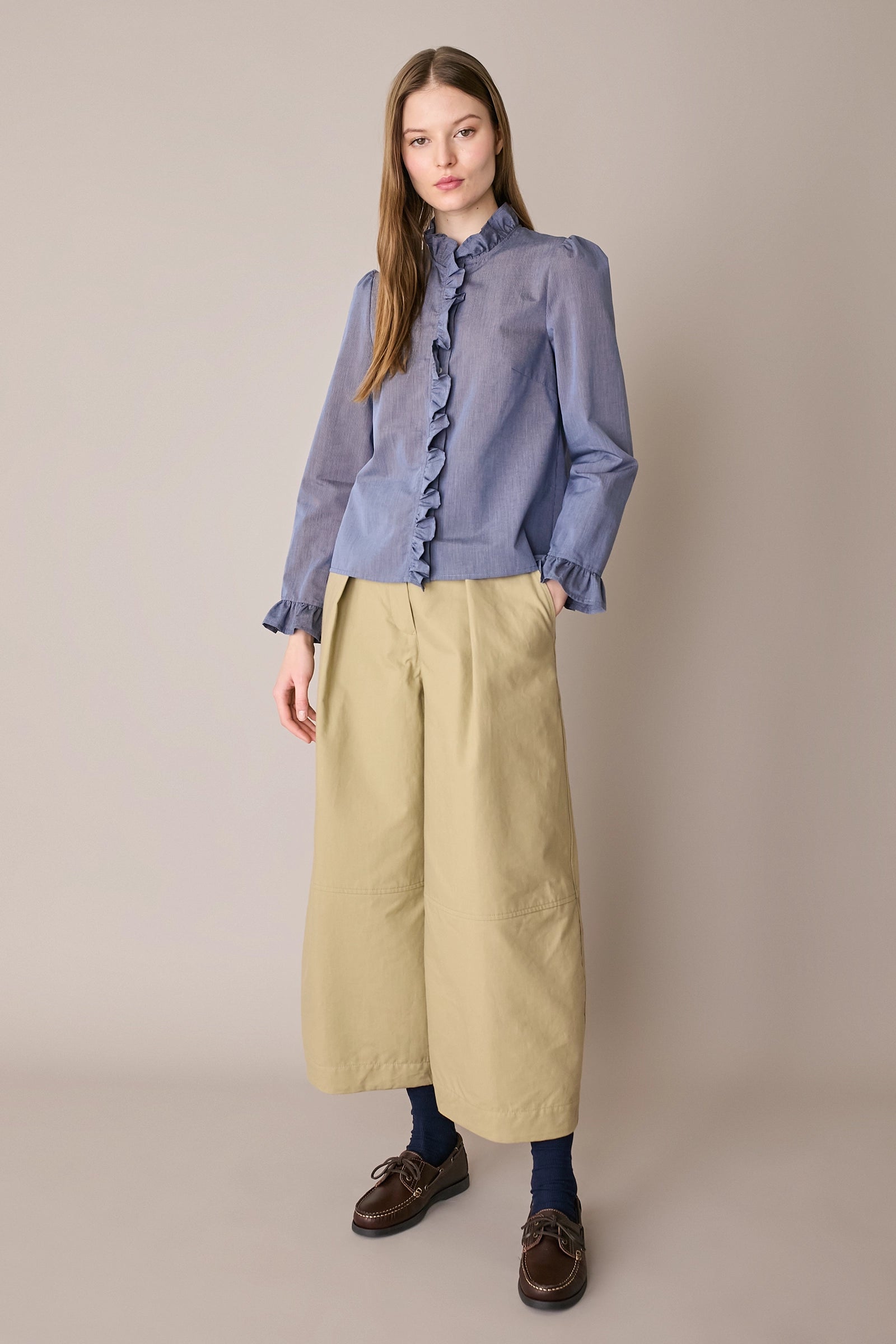 Camicia con volant