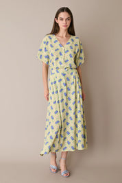 Camicia a fiori con maniche kimono
