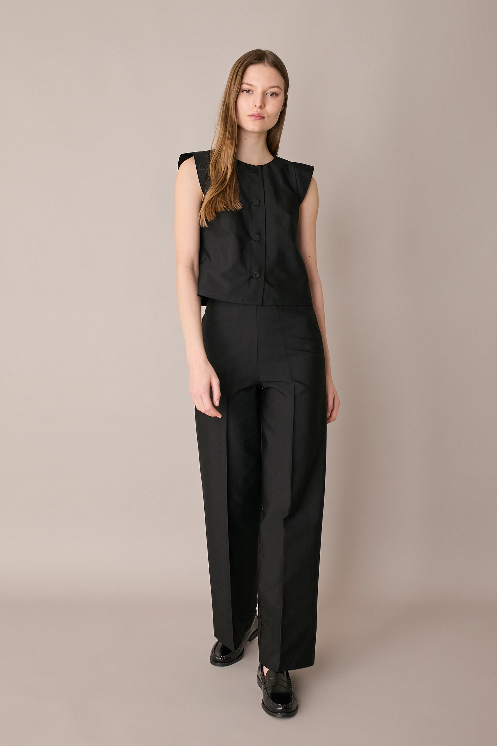 Camicia con maniche ad aletta