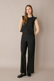 Camicia con maniche ad aletta