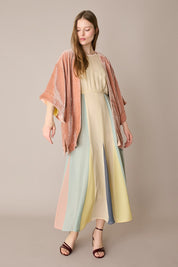 Giacca kimono in velluto di seta
