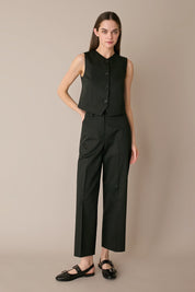 Pantaloni in cotone con cintura