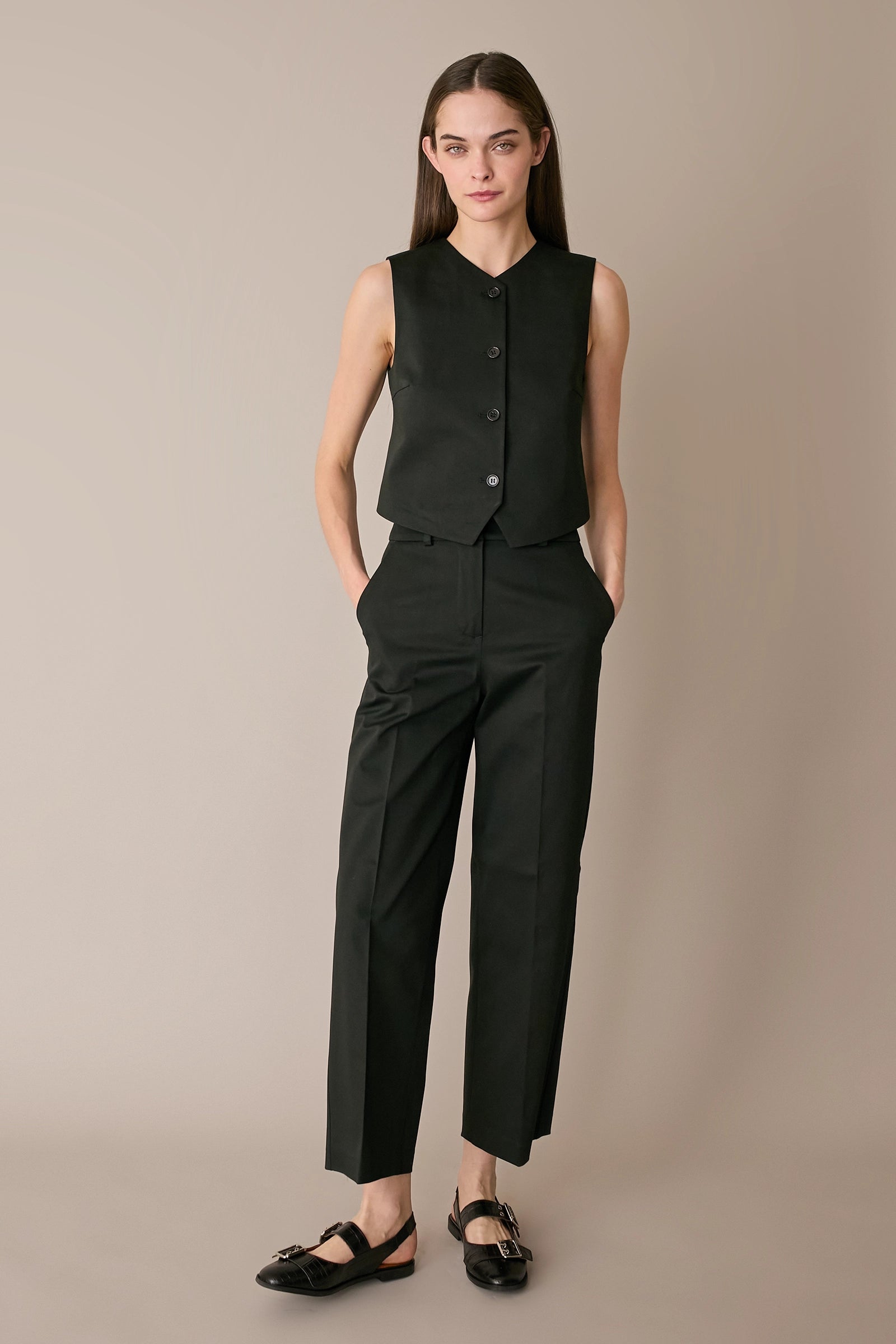 Gilet in cotone stretch