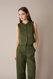 Gilet in cotone stretch