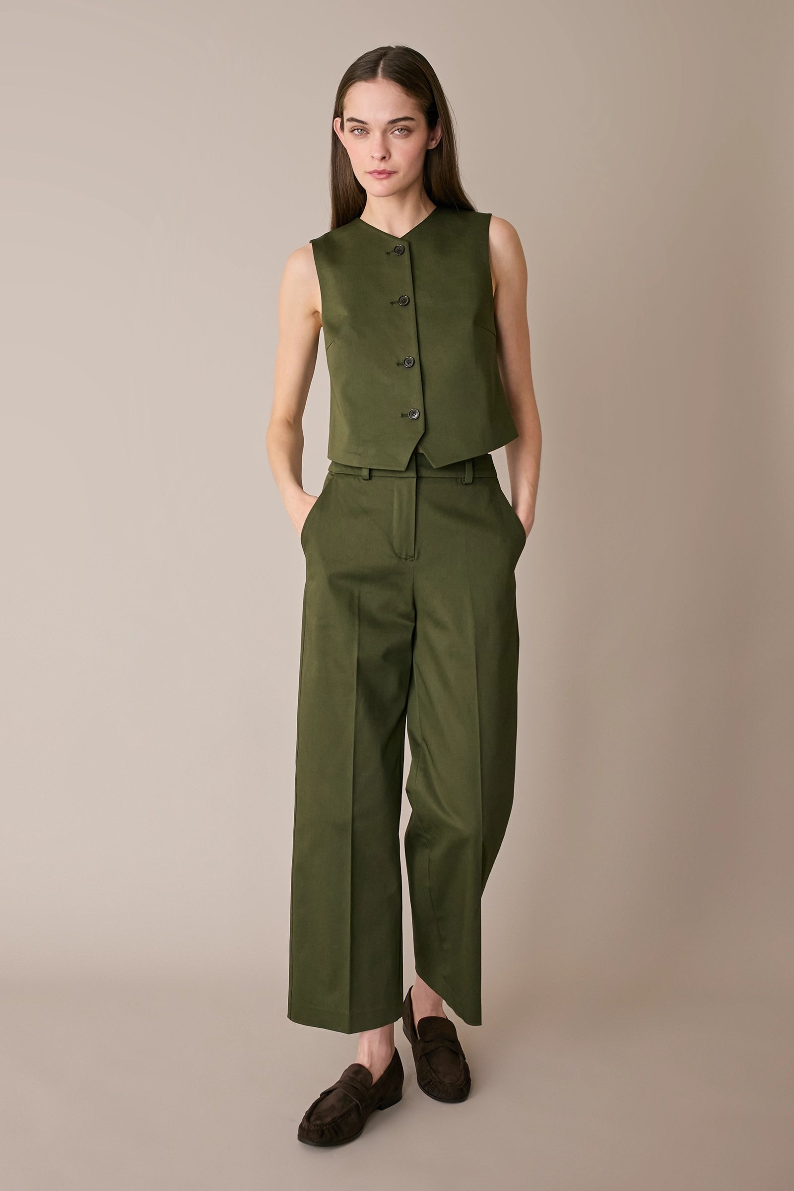 Gilet in cotone stretch