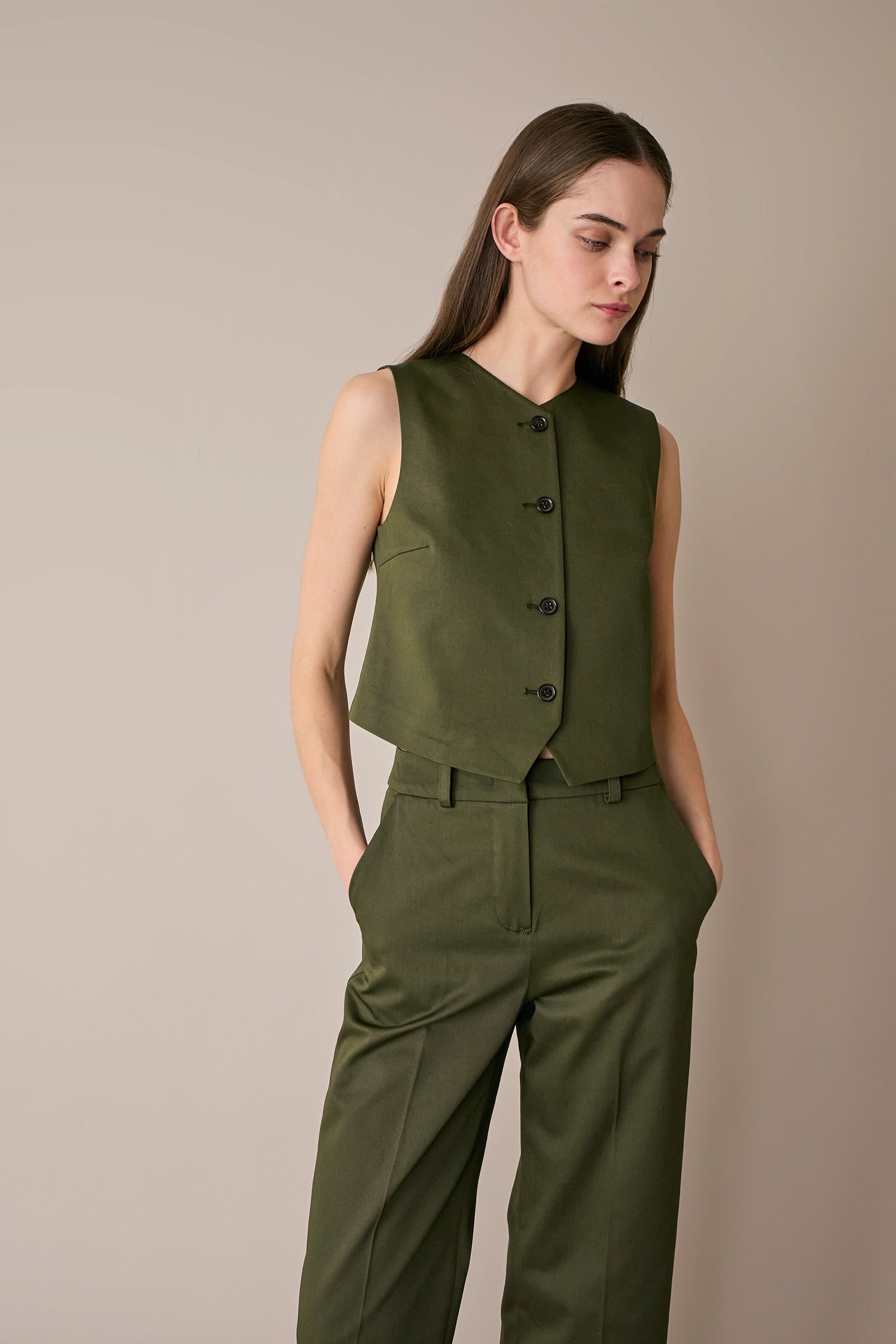 Gilet in cotone stretch