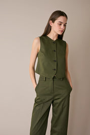 Gilet in cotone stretch