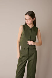 Gilet in cotone stretch