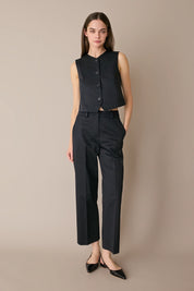 Pantaloni in cotone con cintura