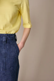 T-shirt in cotone con mezze maniche