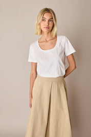 Wide-neck T-shirt