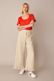 Wide-neck T-shirt