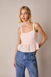 Cotton peplum top